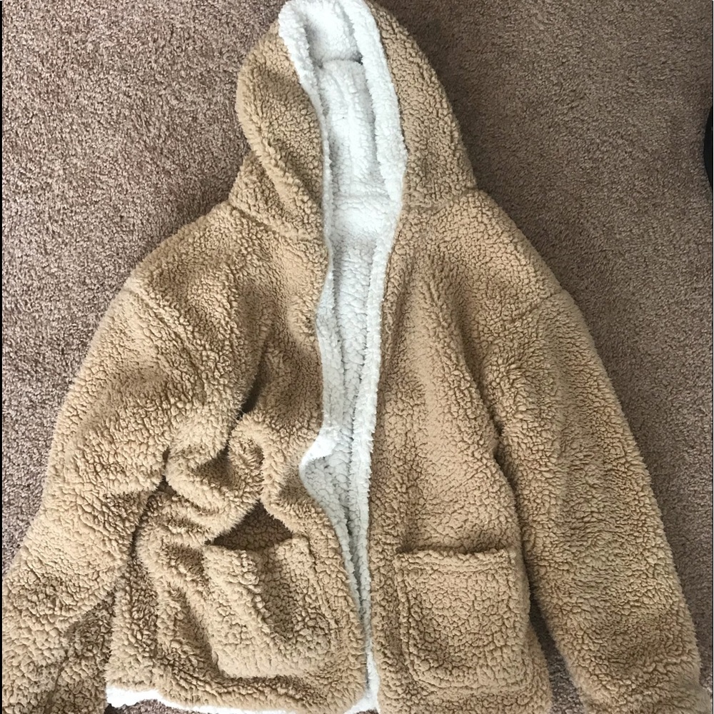 reversible sherpa jacket